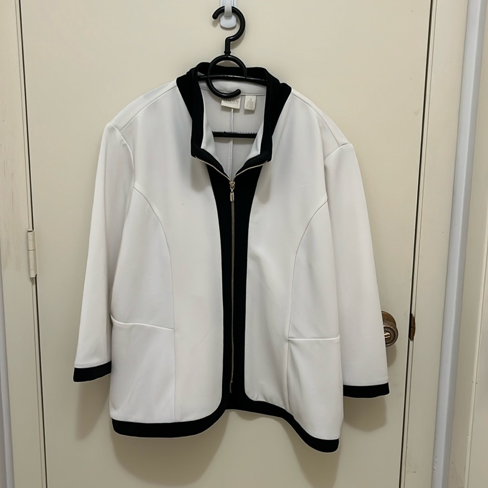 Chico’s Collection jacket. Size 3 (large).